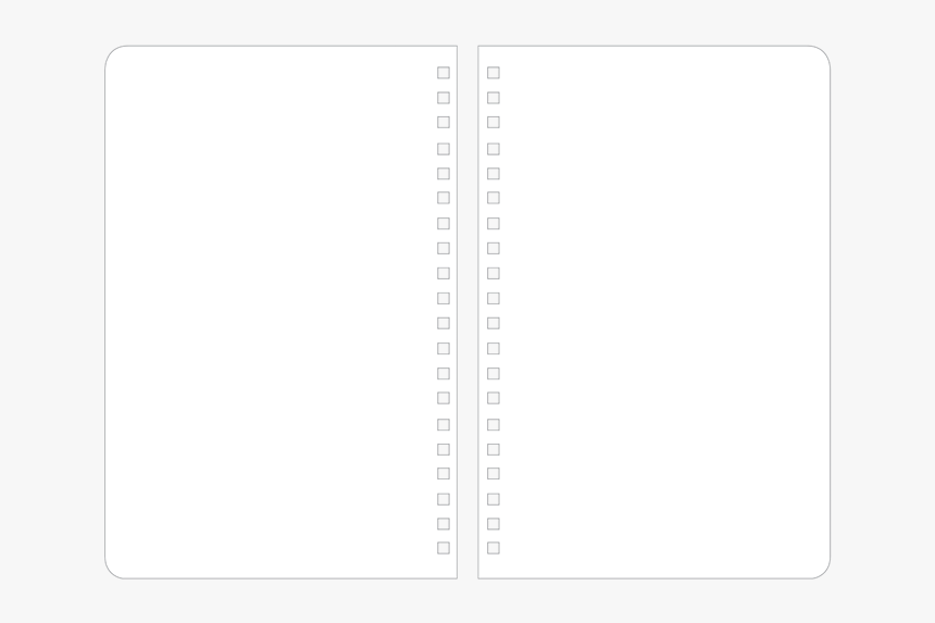 Side Spiral Notebook Clipart , Png Download, Transparent Png