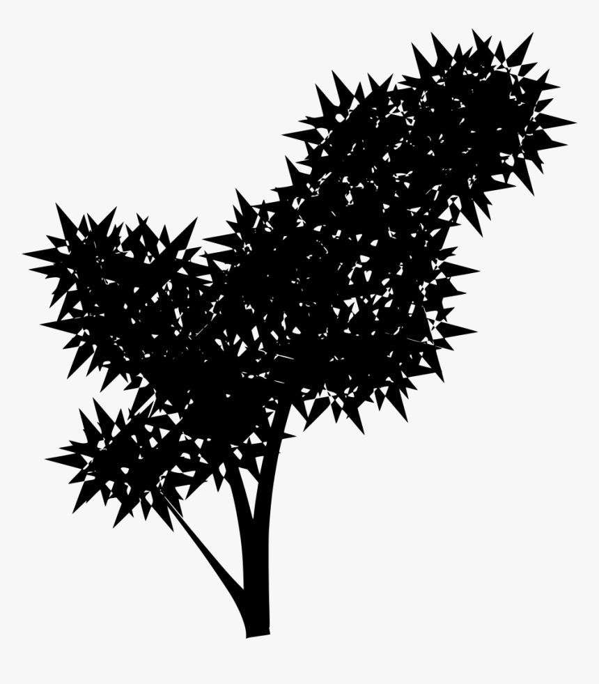 Shrub Silhouette Png, Transparent Png