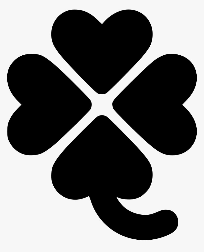 Four Leaved Shamrock Lucky, HD Png Download