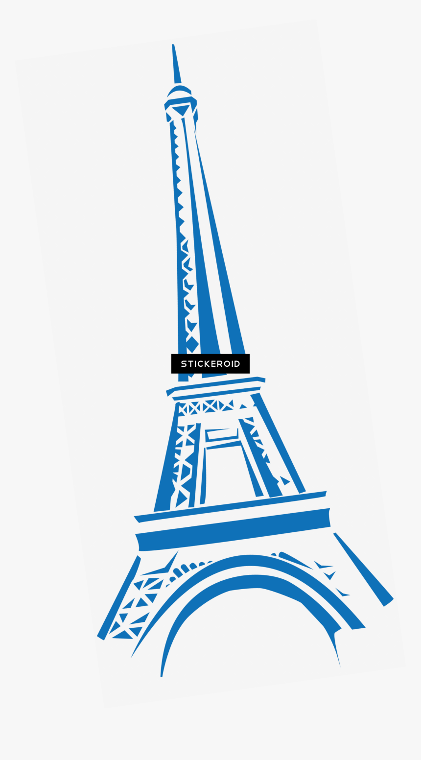 Eiffel Tower Drawing Purple, HD Png Download