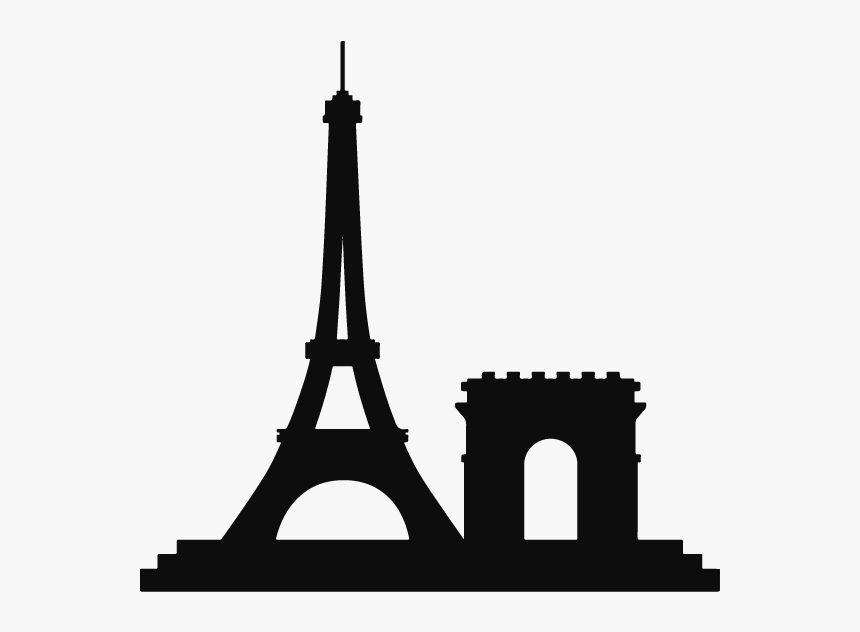 Eiffel Tower Landmark Drawing, HD Png Download