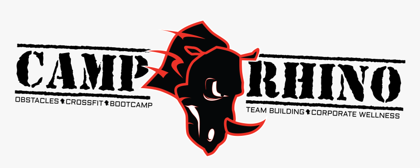 Camp Rhino Logo With Description Black On White, HD Png Download