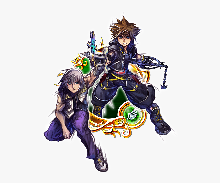 Illustrated Kh Ii Sora & Riku [ex], HD Png Download