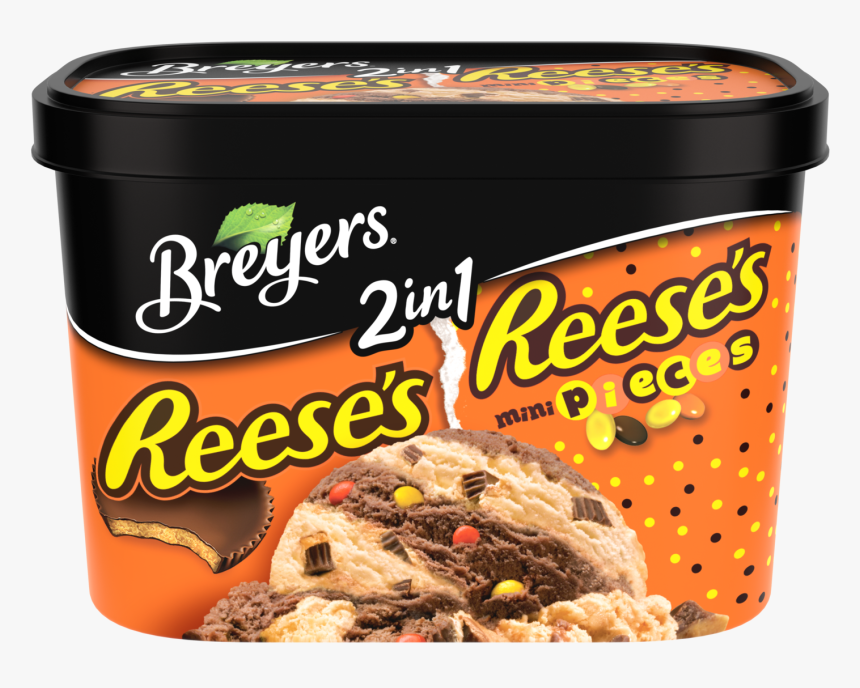 A 48 Ounce Tub Of Breyers Reese S & Reese S Pieces, HD Png Download