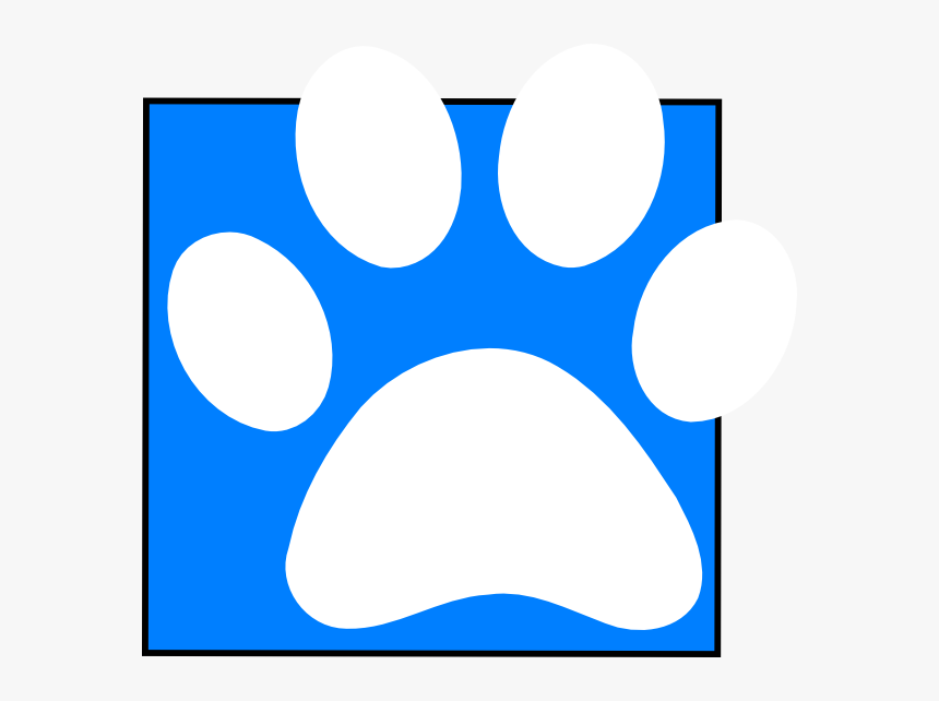 Bigger White Paw Clip Art At Clker, HD Png Download