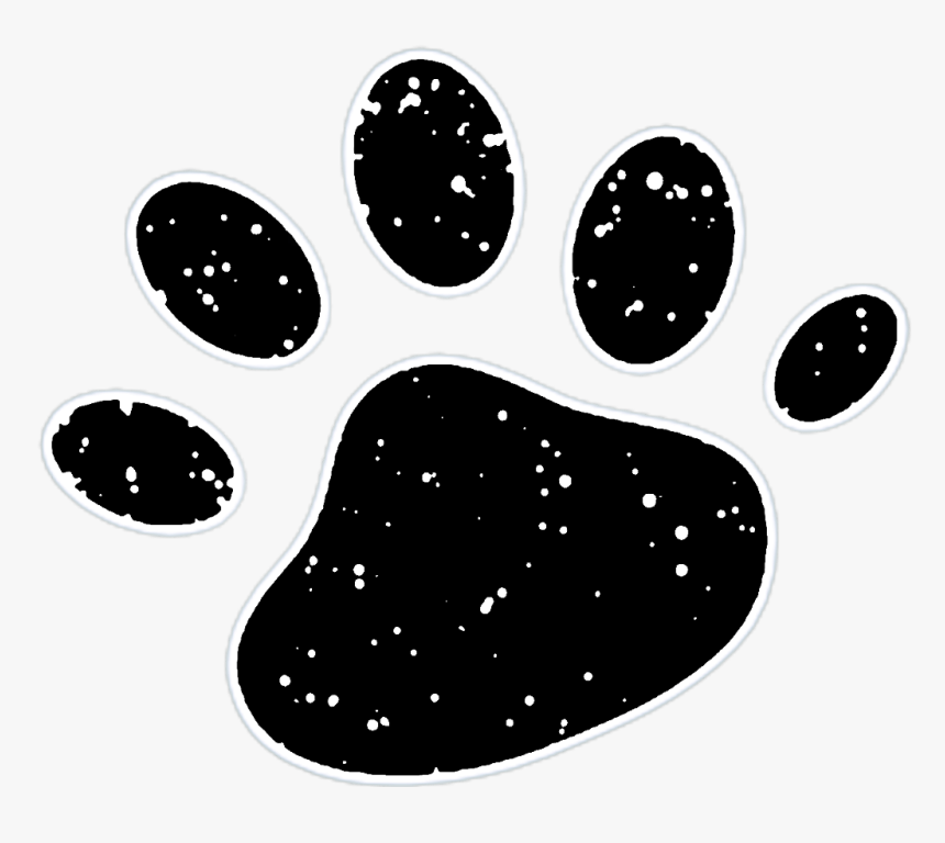 #freetoedit #black #white #stars #animal #paw #cat, HD Png Download