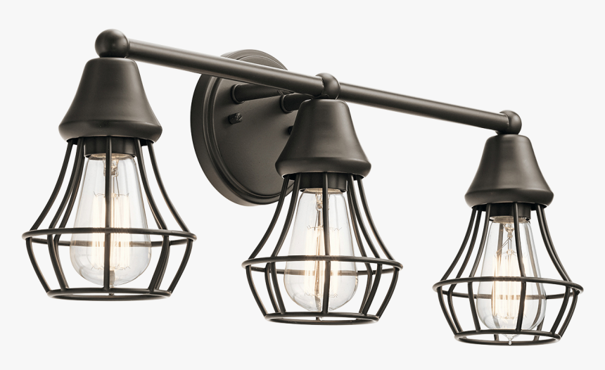 Bayley 3 Light Bayley Vanity With Edison Bulbs Included, HD Png Download