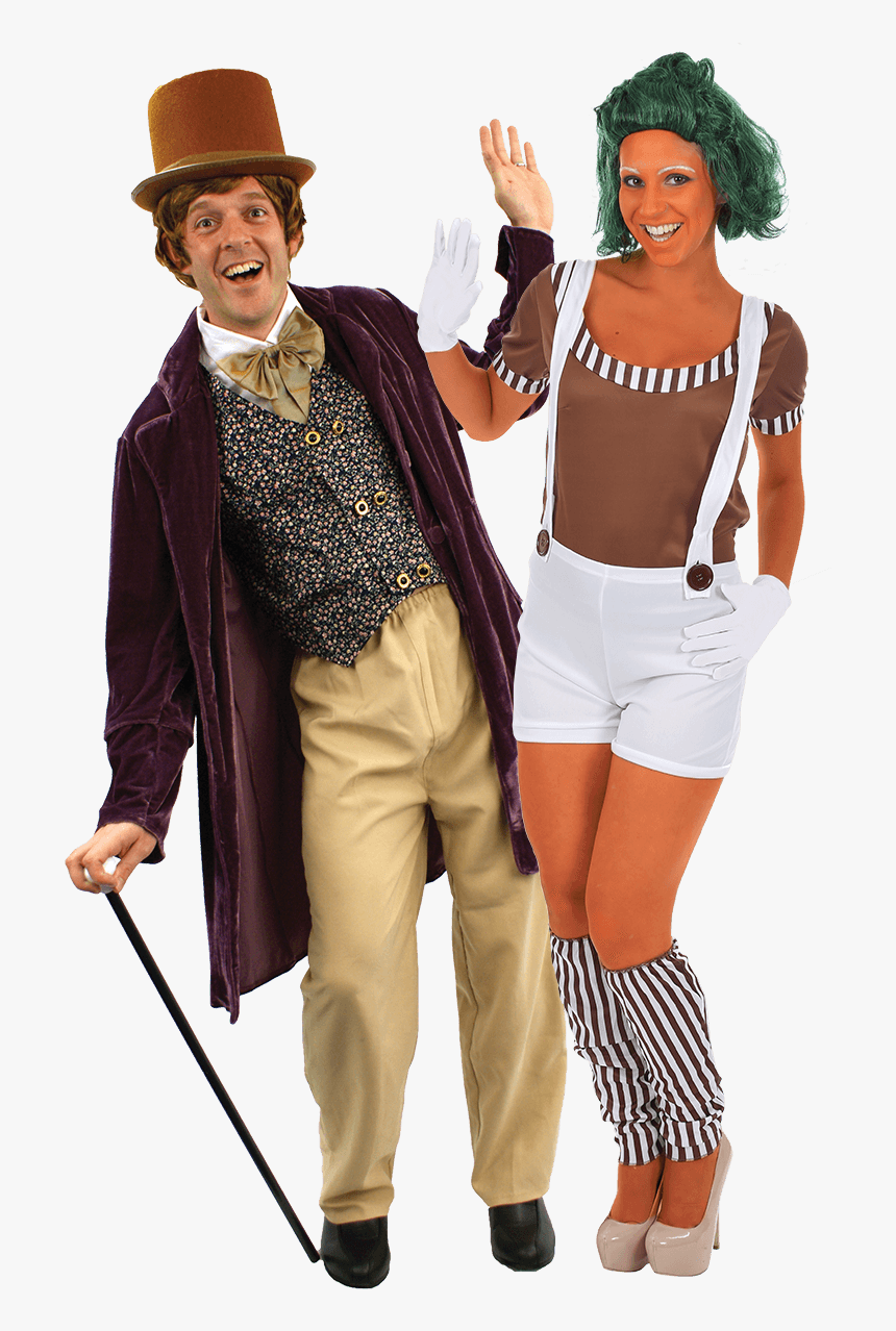 Wonka & Oompa Couples Costume, HD Png Download