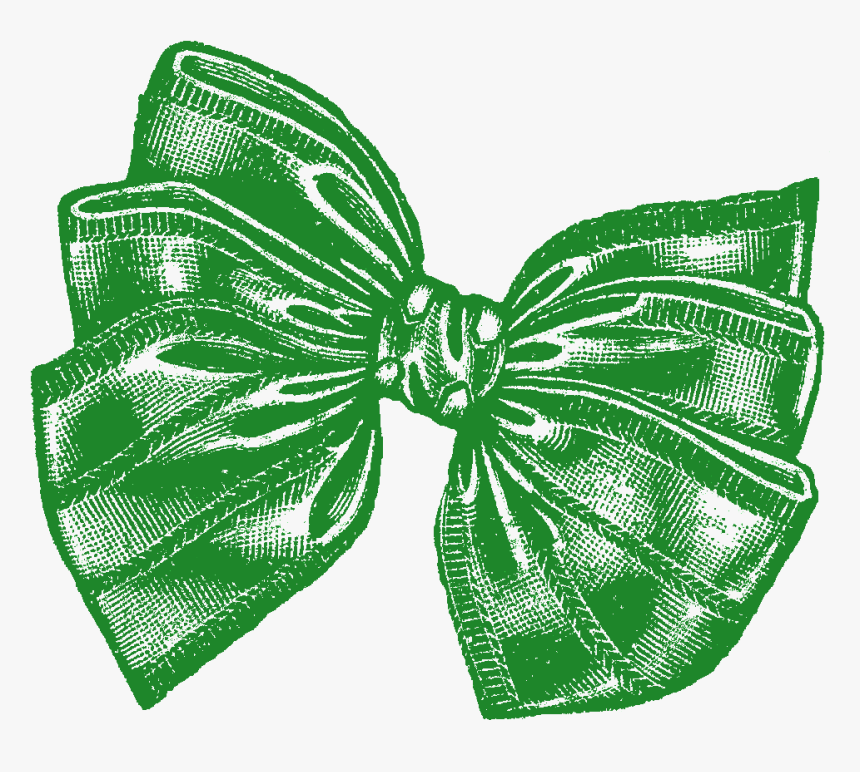Green Christmas Bow Png, Transparent Png