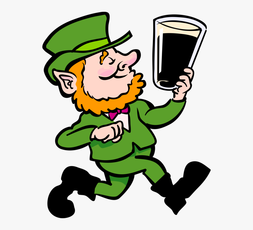 Vector Illustration Of St Patrick S Day Irish Leprechaun, HD Png Download