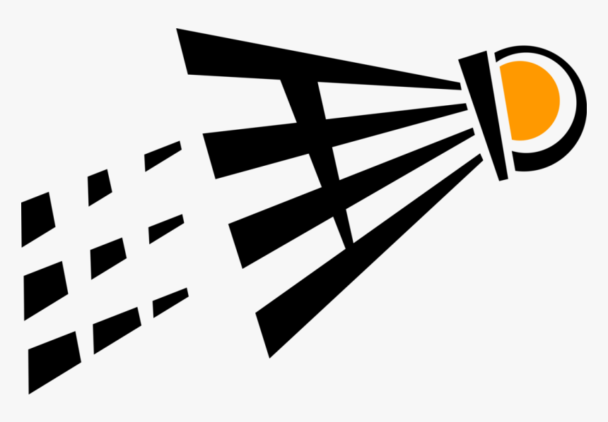 Vector Illustration Of Sport Of Badminton Shuttlecock, HD Png Download