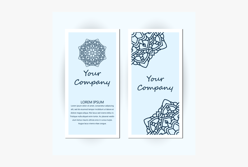 Business Card With Floral Ornament Decoration Latter, HD Png Download