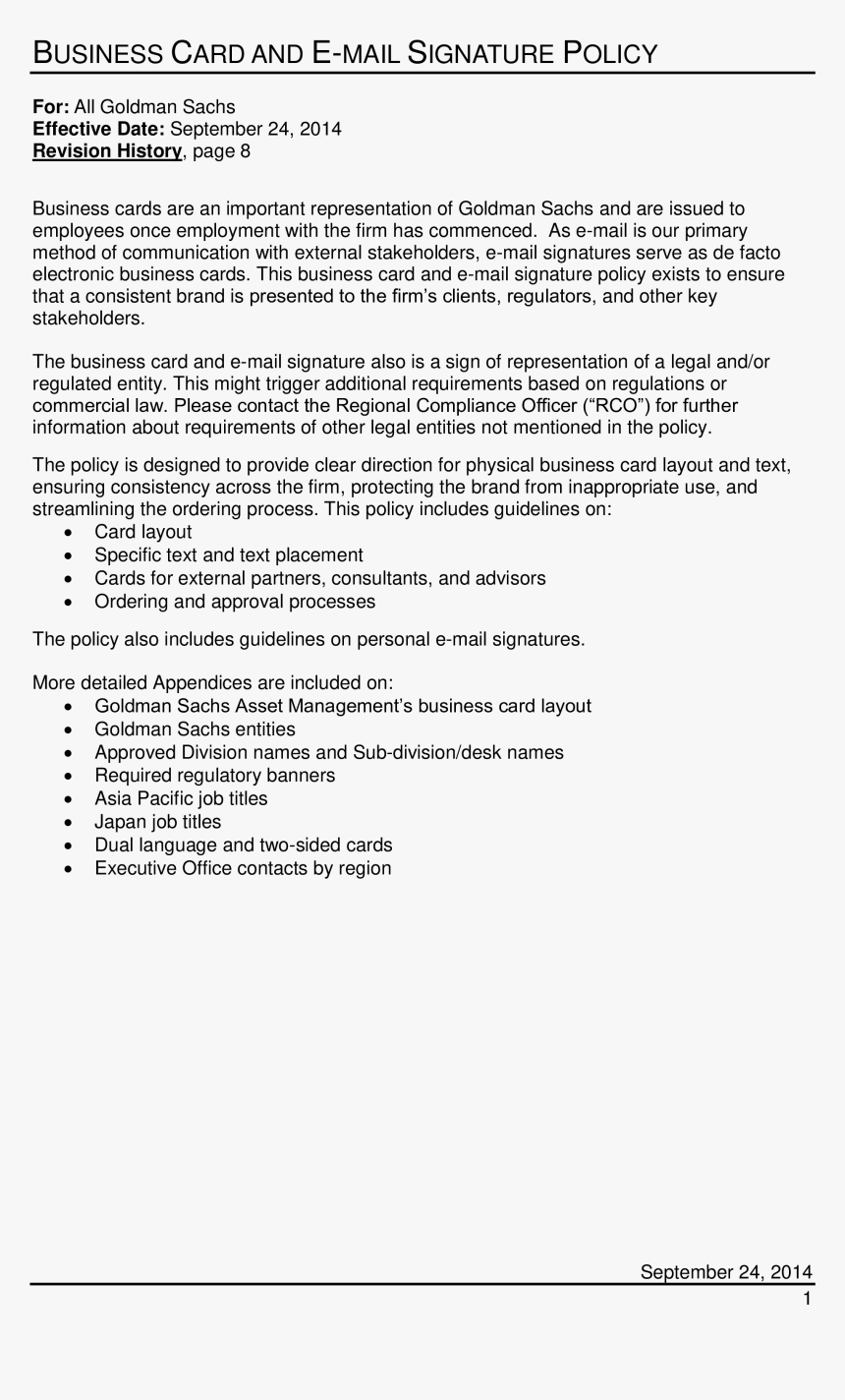 Business Card Email Signature Policy Main Image, HD Png Download