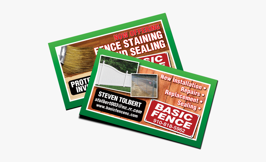 Deck And Fence Business Card Samples, HD Png Download