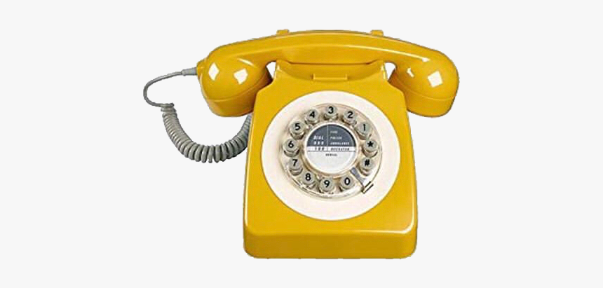 #rotaryphone #vintage #vintagephone #yellow #pngs #png, Transparent Png