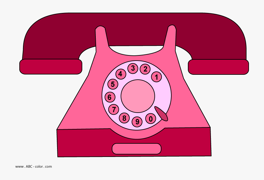 Clipart Telephone Rotary Dial Phone, HD Png Download