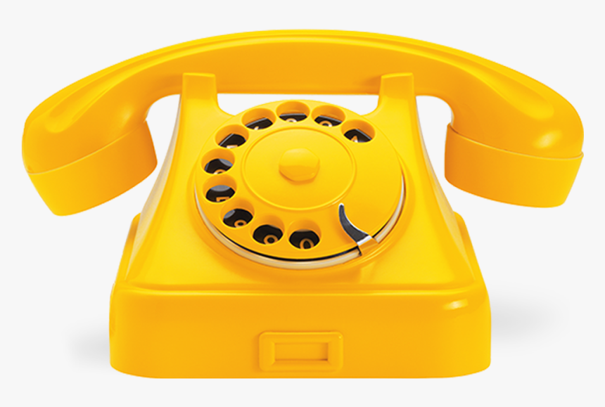 Yellow Rotary Dial Telephone, HD Png Download