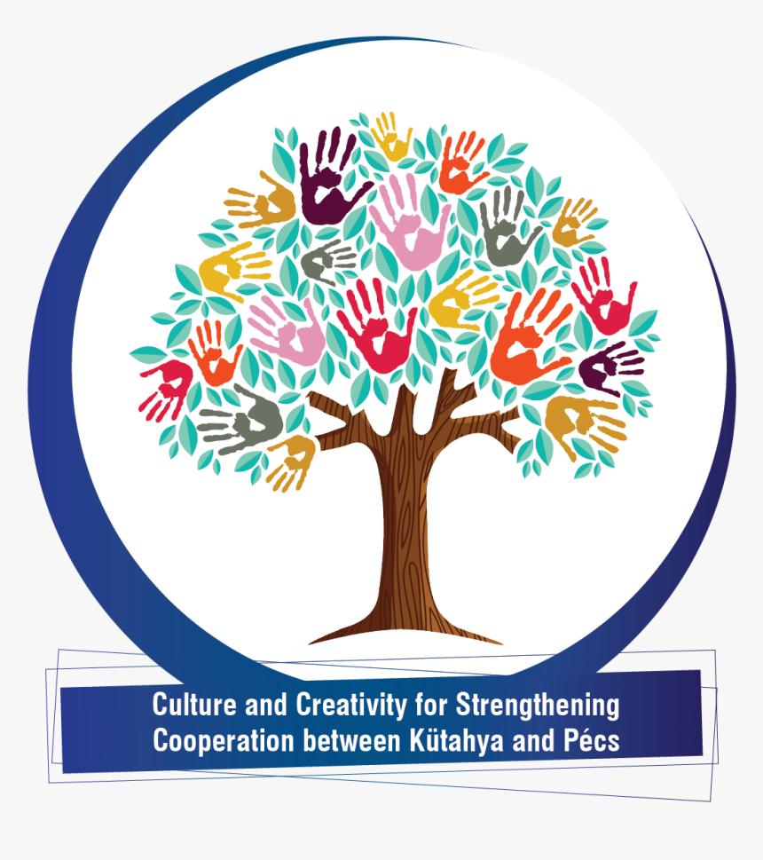 Tree With Hand Prints Clipart , Png Download, Transparent Png