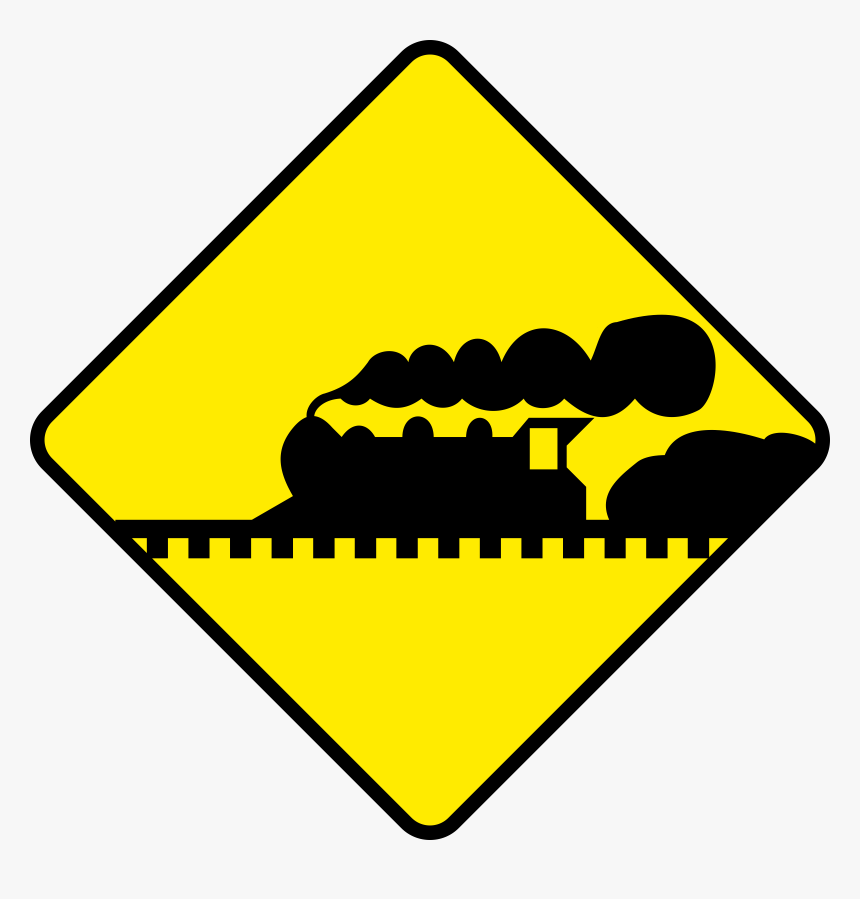 Train Road Sign Clip Arts, HD Png Download