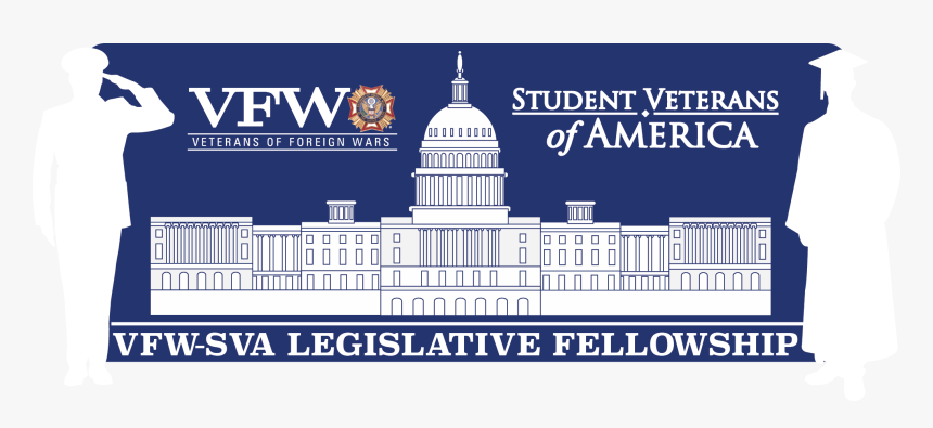Sva-vfw Legislative Fellowship Logo Blue Fade, HD Png Download