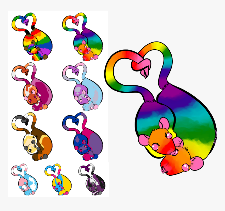Lgbt Pride Rat Couple, HD Png Download
