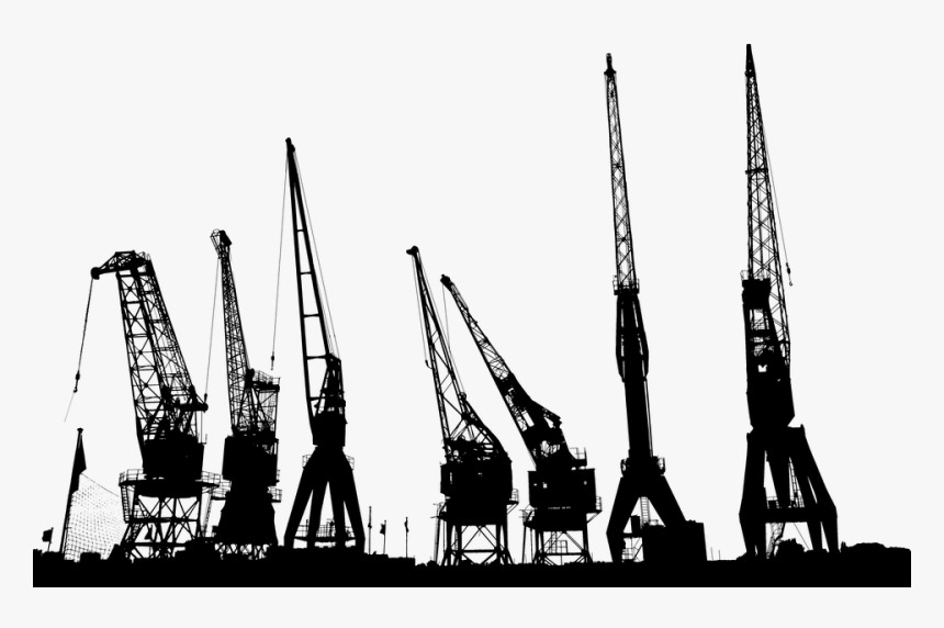 Cranes, Industrial, Construction, City, Cityscape, HD Png Download