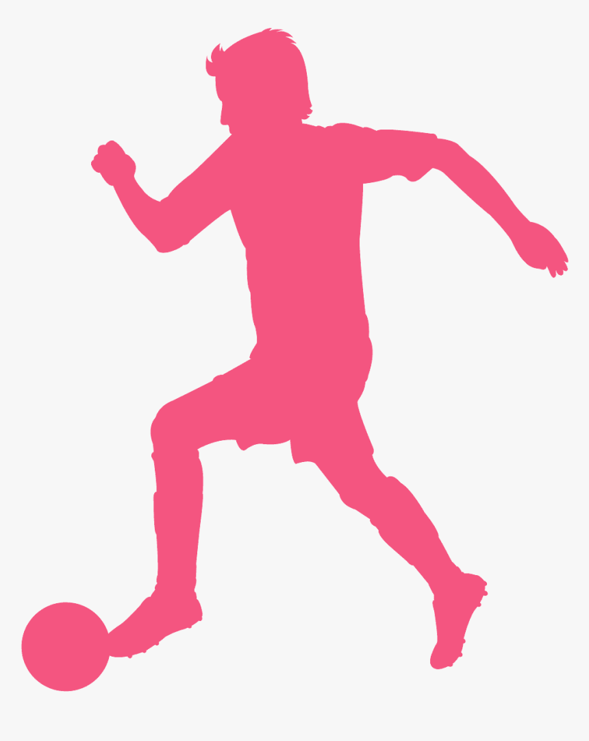 Soccer Player Silhouette Png, Transparent Png