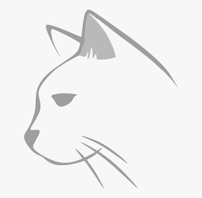Cat Line Art Kitten Drawing Silhouette, HD Png Download