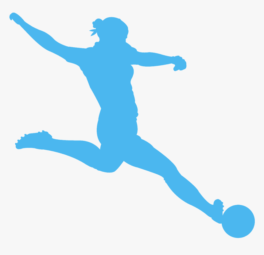 Soccer Player Silhouette Png, Transparent Png