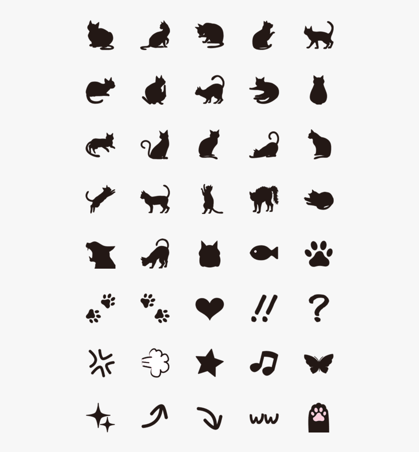 Black Cat Silhouette Png, Transparent Png