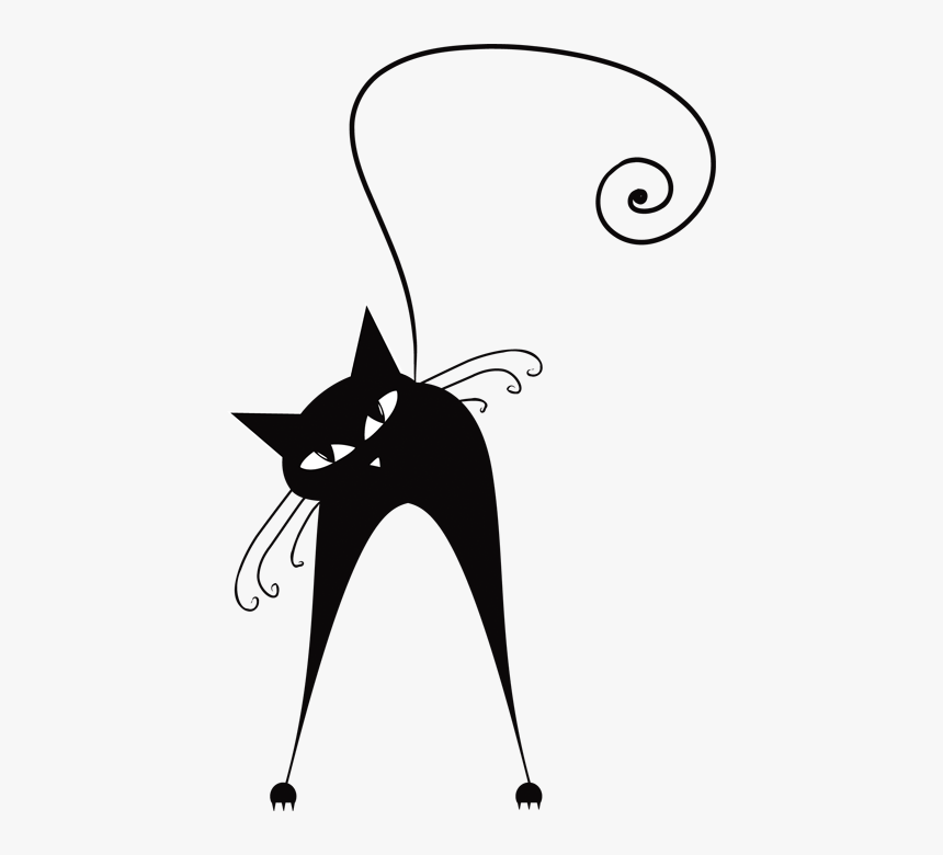 Black Cat Silhouette , Png Download, Transparent Png