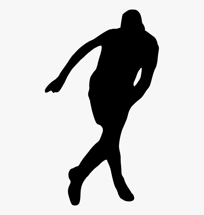 Football Player Silhouette Png, Transparent Png