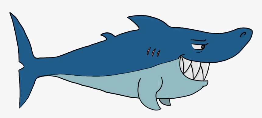 Great White Shark Cartoon Clip Art, HD Png Download