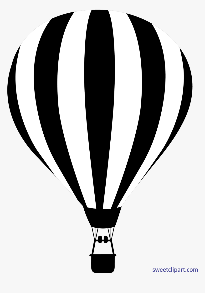 Hot Air Balloon Silhouette, HD Png Download