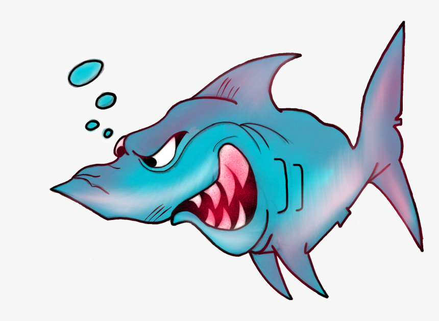 Angry Shark Working On Myself, New Work, Shark, Project, HD Png Download
