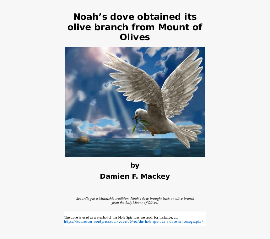 Dove With Olive Branch Png, Transparent Png