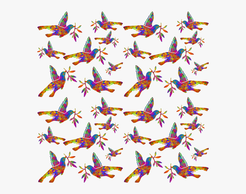 Dove With Olive Branch Png, Transparent Png