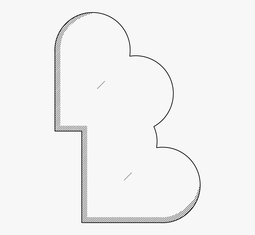 Double-heart V, HD Png Download