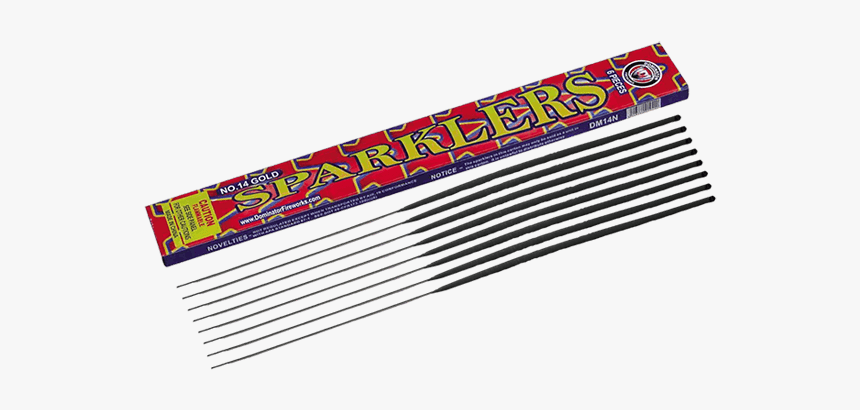 14 Sparklers Gold, HD Png Download