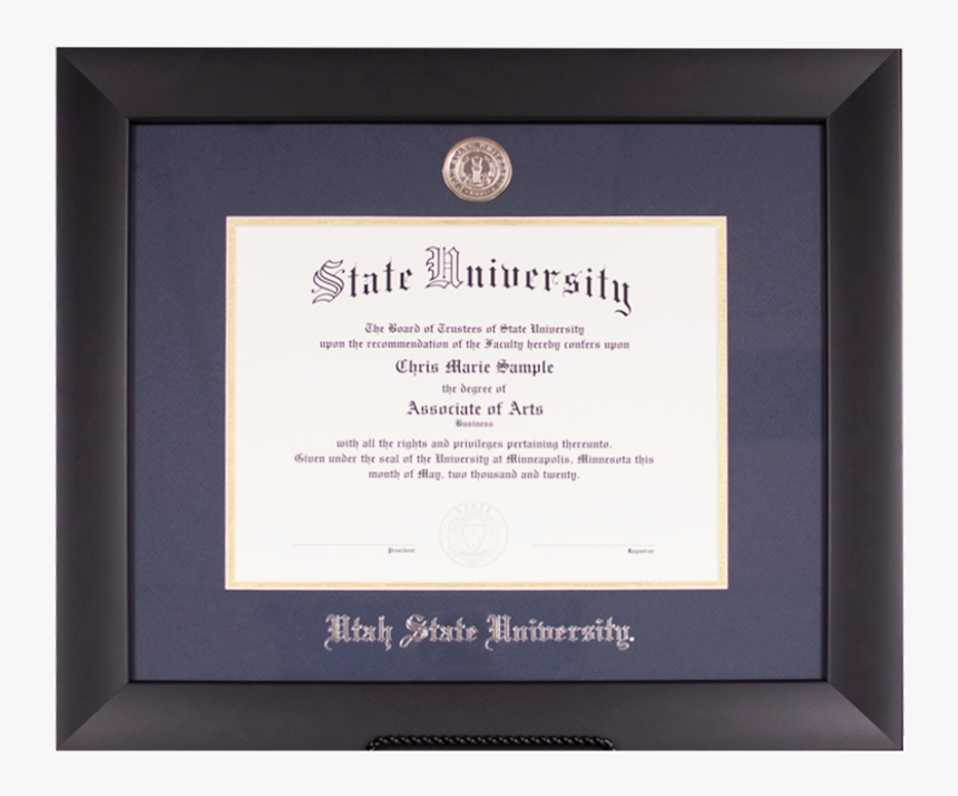 Utah State Lancaster Silver Medallion Frame, HD Png Download