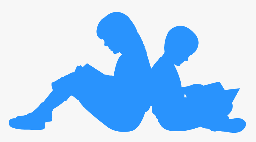 Reading Silhouette Png, Transparent Png