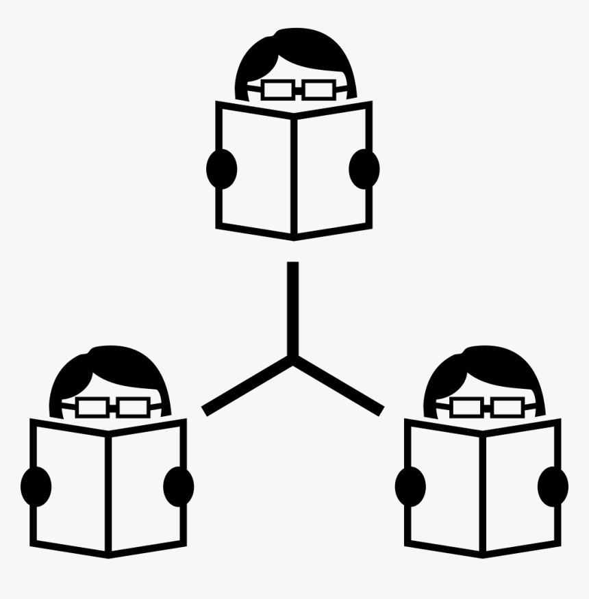Connected Students Reading Books, HD Png Download