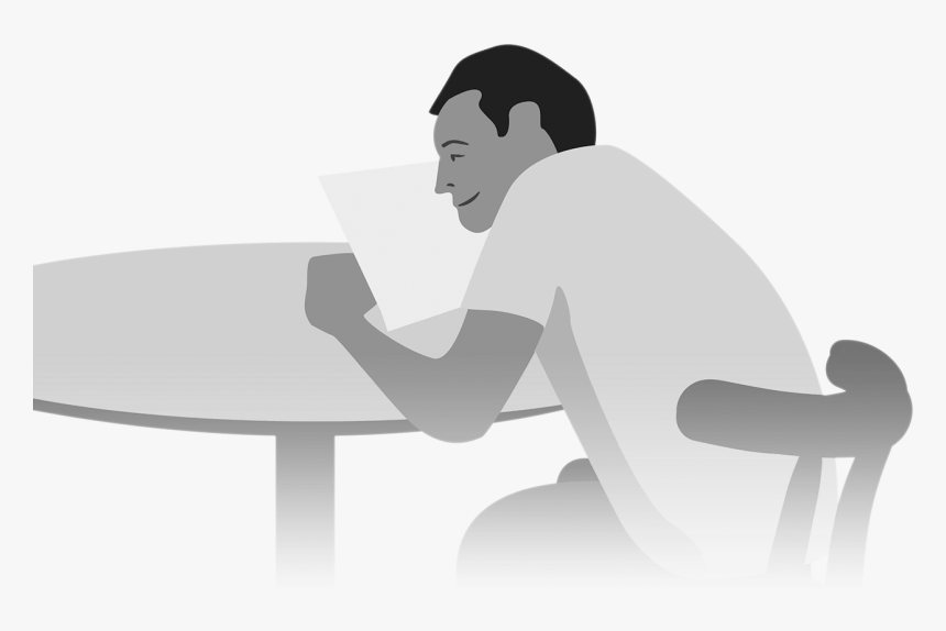 Reading Silhouette Png, Transparent Png