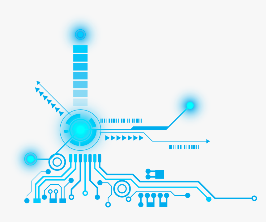 Decorative And Pattern Of Science Technology Clipart, HD Png Download