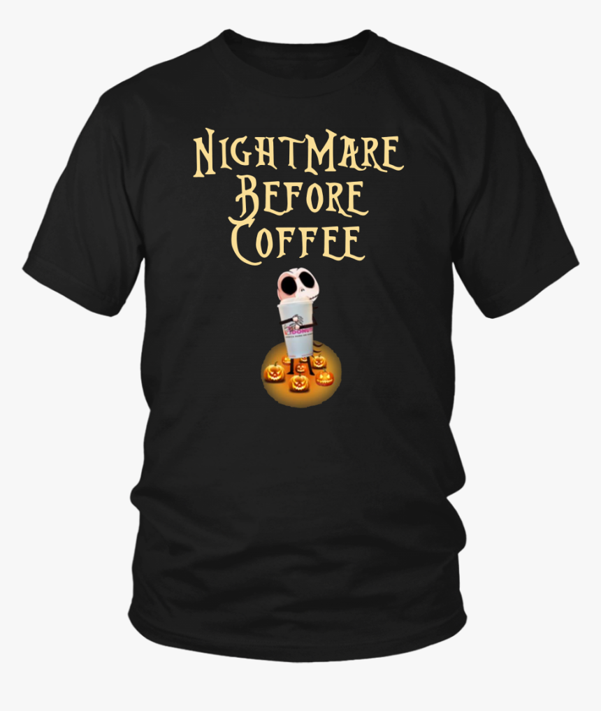 Jack Hug Dunkin Donuts Nightmare Before Coffee T-shirt, HD Png Download