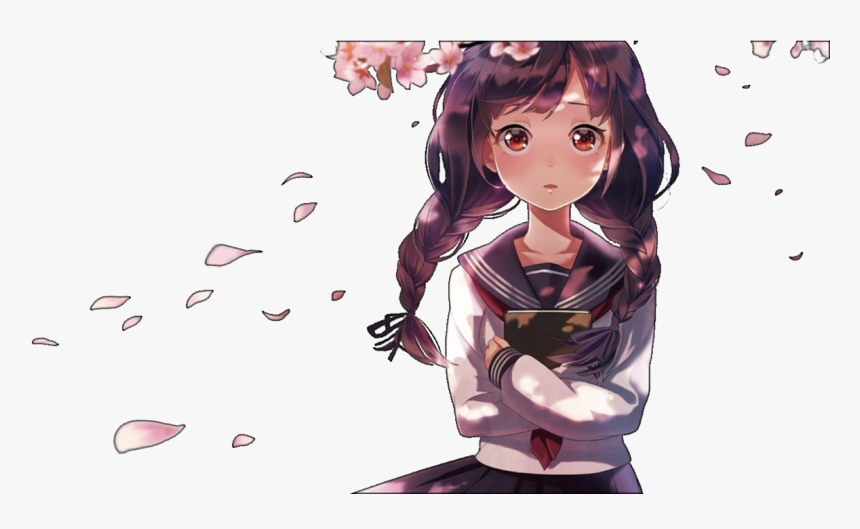 Transparent Anime Girl Clipart, HD Png Download