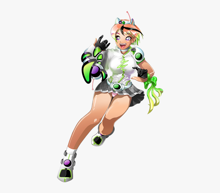 Anime, Girl, Draw, Comic, Manga, Cute, Character, HD Png Download