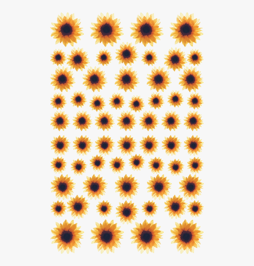 転写ネイルシール＊watercolor Sunflower 【170005】, HD Png Download