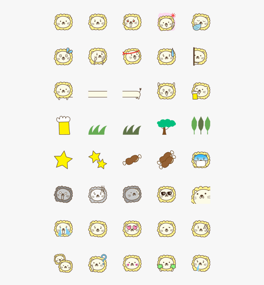 Lion Emoji Png, Transparent Png