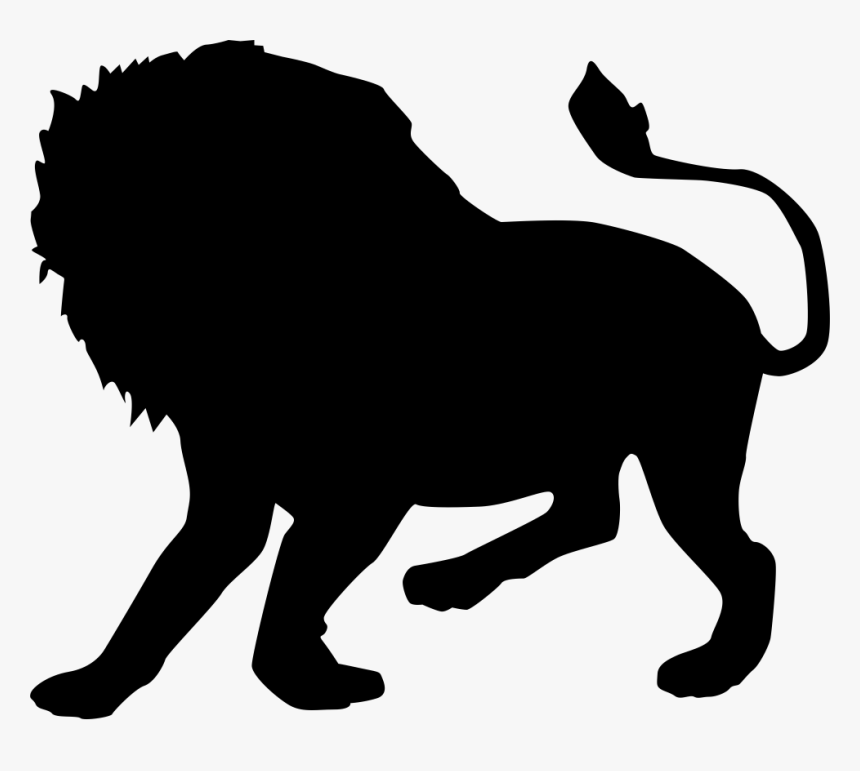 Lion Cat Pug Silhouette, HD Png Download